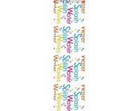 vidaXL Doucherolgordijn met cassette 70x240 cm Ornament design