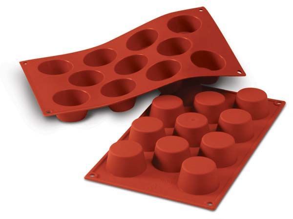 Silikomart SF022 Red Rectangular Baking Mold 2.8cm 0.6L