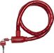 Dunlop Kabelslot Rood Met Plastic Coating 80 cm - Fietsslot Voor Motor/scooter/brommer/fiets