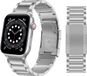 By Qubix - Titanium schakelband - Zilver - Geschikt voor Apple watch 38mm / 40mm / 41mm / 42mm