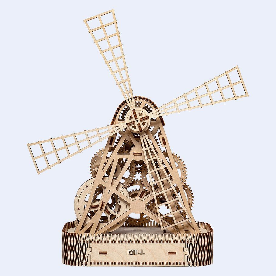 Wooden City Mill 3D Puzzle - 14+ Years - Wood