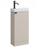Badplaats Toiletmeubel Orion 40 x 22 cm – Beige – Fonteinmeubel met Wastafel