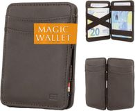 Hunterson Magic Wallet RFID-bescherming Leder Bruin