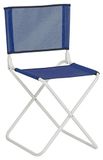 Safari-635B16 kruk van nylon met rugleuning blauw, bont (87516)