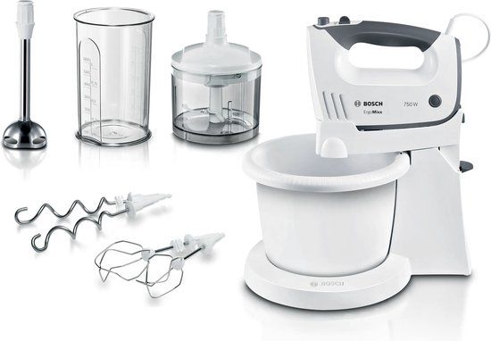 Bosch MFQ37490 Handmixer - 750W - Grijs/Wit