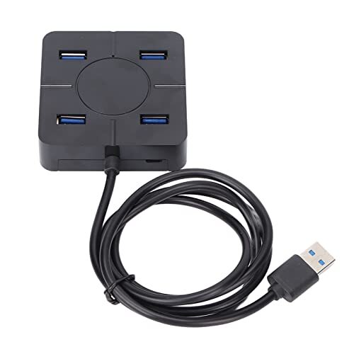 PUSOKEI Hub USB2.0, Multi Port USB 2.0 Splitter en Expander Hub, 480Mbps, Plug And Play, Geen Externe Voeding - Kleine Reis-USB-hub