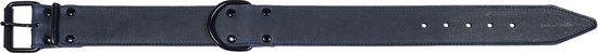 Jack And Vanilla Black Label Brede Halsband - Blauw - 50mmx60cm - Hond