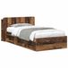 vidaXL Bedombouw met opslag Oud hout 80 x 200 cm Bewerkt hout