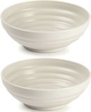 Plasticforte - Bol - 4x - Plastique - Beige - D13 cm