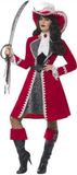 Smiffys Smiffy Piratenjurk Rood Luxe Dame - Maat L