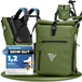 MiVelo Sac à dos pour vélo EVO - 25 L - 100 % imperméable - 3 en 1 - Compartiment pour ordinateur portable - 60 x 30 x 15 cm