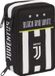 Seven 3B6012004 Juventus schooletui Zachte etui Polyester Zwart, Wit
