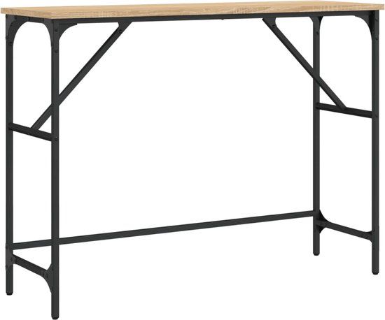 vidaXL Wandtafel 100x32x75 cm Bewerkt Hout Sonoma Eikenkleurig