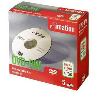 Imation DVD-RW 4.7GB 2x 10pk