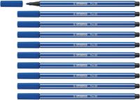 STABILO Pen 68 Viltstift 10 Stuks Ultramarijn Blauw