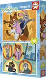 Educa Zootopia 2 x 48 pièces puzzle enfant carton