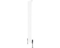 MonsterShop Monster Group BV 1-kolom design radiator - 1600x280 mm - wit - thermostaatkraan