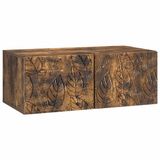vidaXL Wandmontage TV-kast 98 x 31 cm Gerookt eiken Bewerkt hout