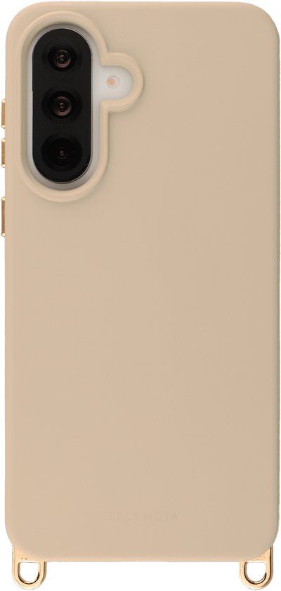 Selencia Rivièra MagSafe Backcover met afneembare haakjes voor de Samsung Galaxy A36 / A56 - Milky Latte