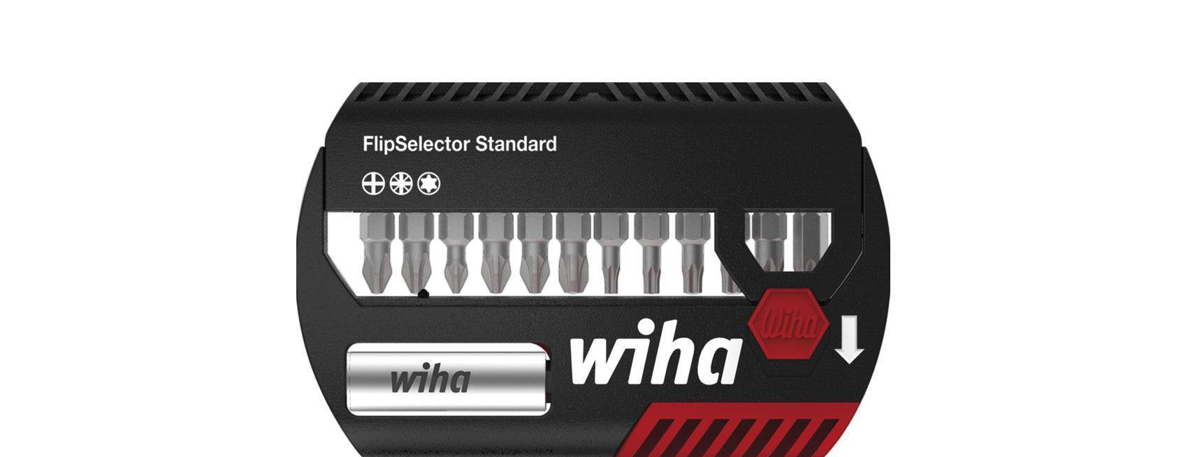 Wiha Bitset FlipSelector Standard 25mm (¼?) PH / PZ / TORX® met riemclip - 5-delig - 39060