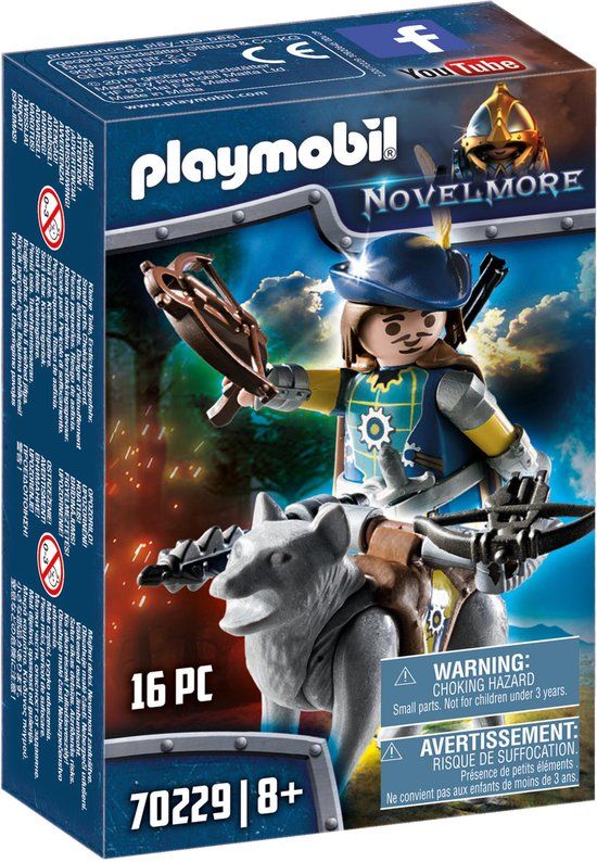 PLAYMOBIL Novelmore Boogschutter met Wolf - 70229
