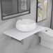 Maison Exclusive - Ensemble de meubles de salle de bains 2 pièces, céramique blanche