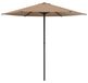 Syfax Tuinparasol Rechthoekig 2,3 x 2,3 m Polyester Taupe