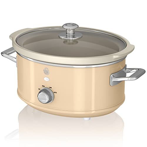 Swan Retro Slow Cooker - 3.5L - Cream - SF17021CNEU