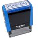 Trodat X-print 4912 navulbare zelfinktende stempel, DUPLICATE tekst, blauwe inkt, afdrukformaat 47 x 18 mm