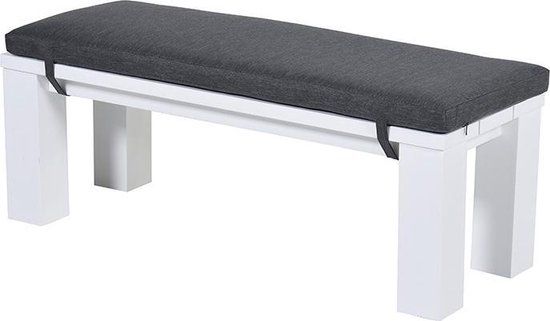 Garden Impressions Cube Loungebank - Mat Wit - 2 Zits - Aluminium