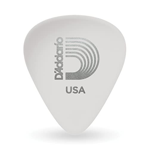 D'Addario Planet Waves 1CWH6-25 - Gitaarplectrums - Celluloid - Wit - Zwaar - 25 stuks