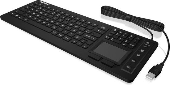 Keysonic Keyboard - USB - QWERTZ - Black