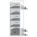Asecos Armoire ignifuge 90 min s-classic90 fixation de porte - bac de rétention