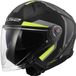 LS2 Motorhelm Infinity II FOCUS Matt Black H-V Geel, XXL