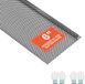 VEVOR 40 Stuks Gootbeschermers 152,4 mm, Bladnet van Gepoedercoat Staal, Inkortbaar met Een Totale Lengte van 36,58 m, Bladbeschermingsrooster met Gaten van 6 Mm voor Huizen en Carports, Zwart