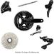 Shimano XTR M9200 Di2 Racefiets Crankstel Zwart/Zilver