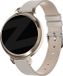 Bandz lederen band ‘Classic’ - Echt leren bandje 14mm geschikt voor Garmin Lily 2 (alleen tweede versie) - beige