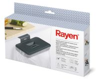 Porte-sac poubelle porte de placard - Avec couvercle - Gris - 24,5 x 13,5 x 5,5 cm