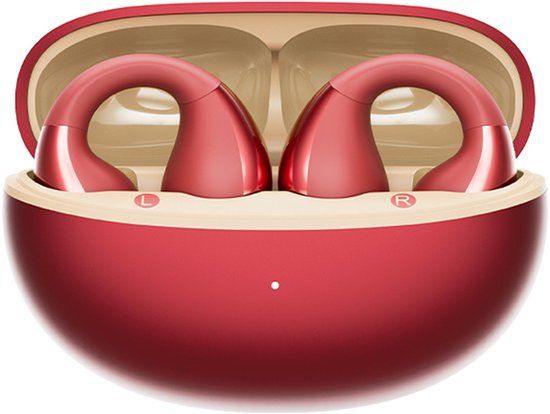 QCY Crossky Clip C30S Draadloze Hoofdtelefoon Voor Sport Rood