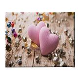 Homemania Afbeelding met hart, voor woonkamer, slaapkamer, meerkleurig, 45 x 3 x 70 cm, HM20KNV45 x 70 – 17, polyester, hout