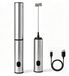 Mousseur à lait - 500 mAh rechargeable - Deux vitesses - Fouet en acier inoxydable 304 - Type-C