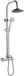 Essemika Colonne de douche thermostatique Chrome
