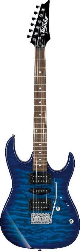 Ibanez GRX70QA GIO Elektrische Gitaar - Transparent Blue Burst
