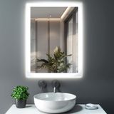 Holland Connections Miroir de salle de bain avec éclairage LED - miroir mural - 50 x 70 cm