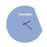 Homemania Moon wandklok, rond, voor woonkamer, keuken, kantoor, blauw, wit van metaal, 40 x 0,15 x 40 cm