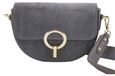 Barberini's Sac bandoulière femme cuir naturel gris 20x13x5 cm