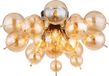 Globo Udo Plafondlamp Amberkleurig Glas Ø 55cm E14