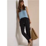 Icecat Pantalon taille mi-haute jambe slim coupe ample