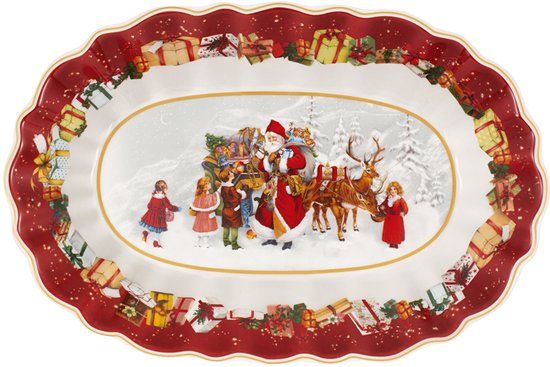 Villeroy & Boch Toy's Fantasy Serveerschaal - 29 x 19 cm - Rood - Porselein