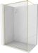 Mexen Kioto-F Paroi de douche Walk-in avec cadre 85 x 202 cm, transparent 8 mm, or brossé